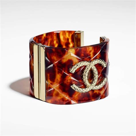 chanel resin cuff bracelet replica|chanel copy necklace.